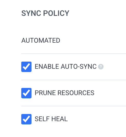 ArgoCD Sync Policy