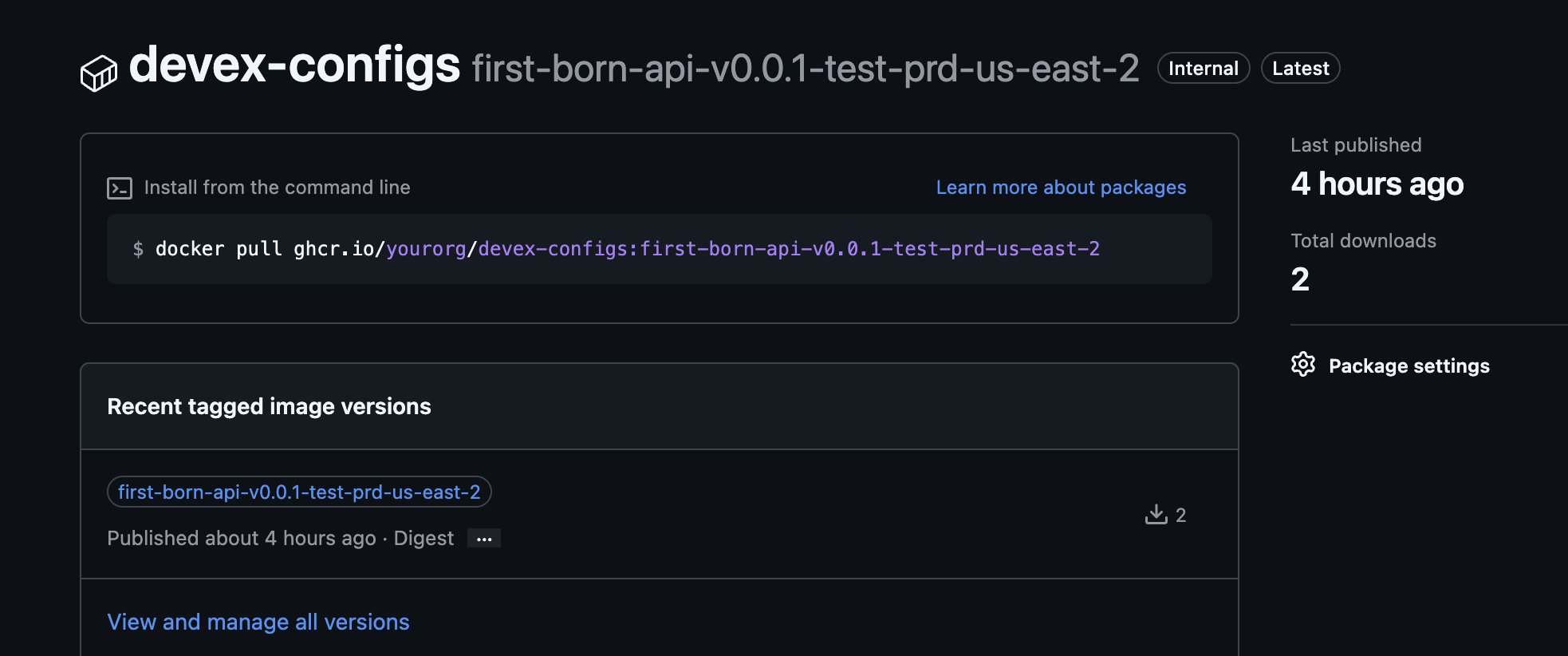 GHCR Config Artifacts